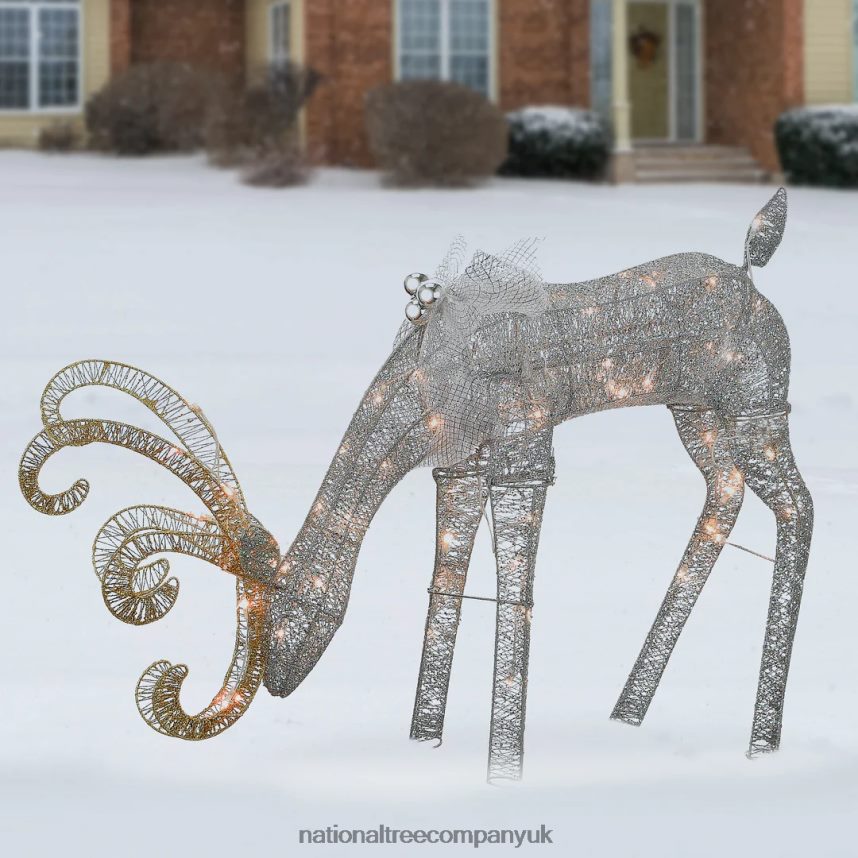 decoration | National Tree Company 28in Reindeer Decoration with LED Lights F2L4F634